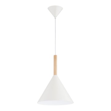 Chandelier on a string FUKS 1xE27/15W/230V creamy/beige