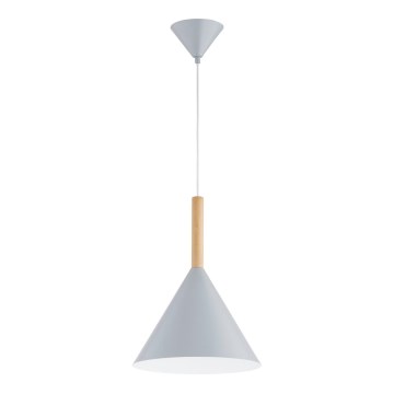 Chandelier on a string FUKS 1xE27/15W/230V grey/beige