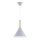 Chandelier on a string FUKS 1xE27/15W/230V grey/beige