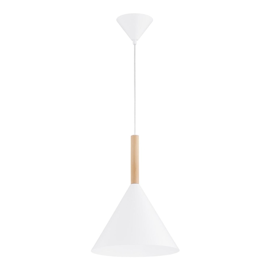 Chandelier on a string FUKS 1xE27/15W/230V white/beige