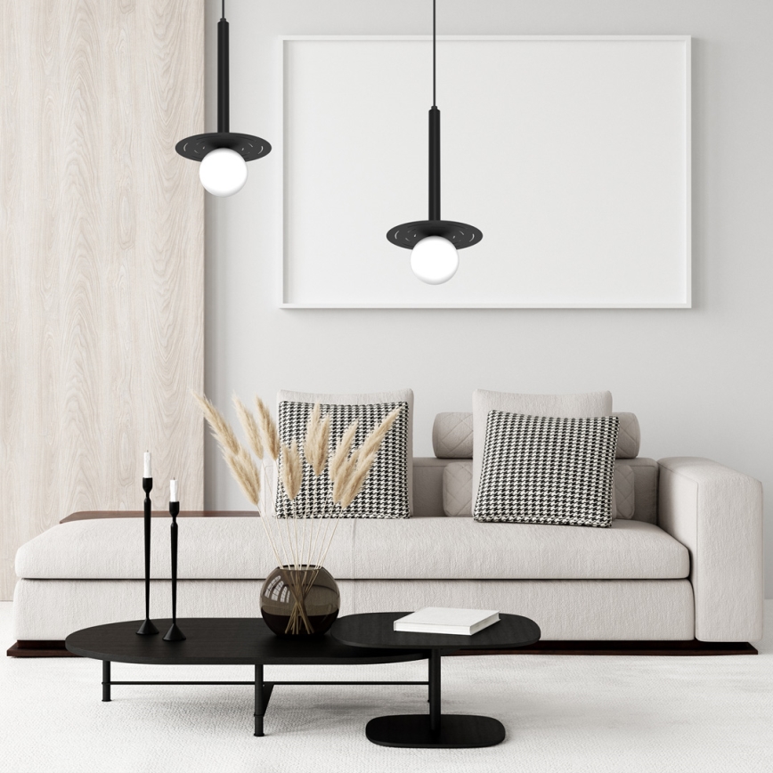 Chandelier on a string FUTURA 1xG9/7W/230V black