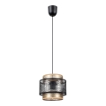 Chandelier on a string GABI 1xE27/60W/230V golden/black d. 20 cm
