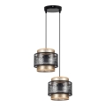 Chandelier on a string GABI 2xE27/60W/230V golden/black d. 30 cm