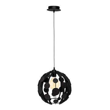 Chandelier on a string GAIA 1xE27/60W/230V black Ø 18 cm