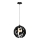 Chandelier on a string GAIA 1xE27/60W/230V black Ø 18 cm