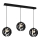Chandelier on a string GAIA 3xE27/60W/230V black/brown