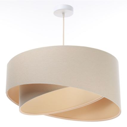 Chandelier on a string GALAXY 1xE27/60W/230V beige