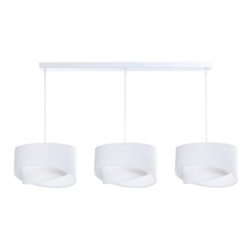 Chandelier on a string GALAXY 3xE27/60W/230V white