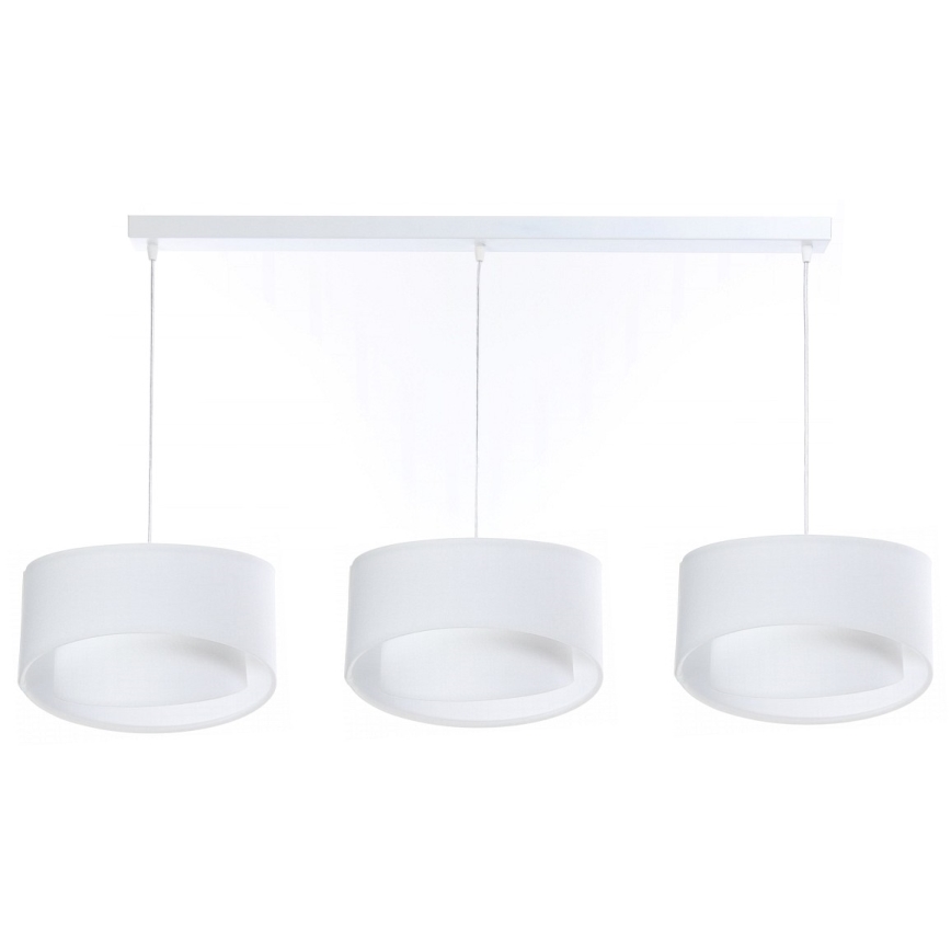 Chandelier on a string GALAXY 3xE27/60W/230V white