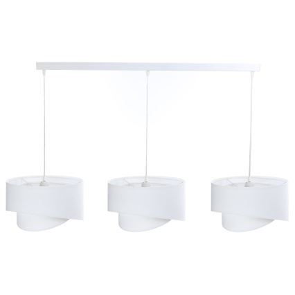 Chandelier on a string GALAXY 3xE27/60W/230V white