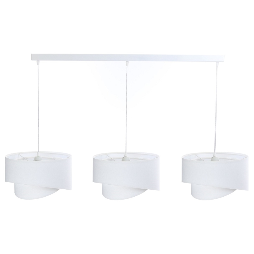 Chandelier on a string GALAXY 3xE27/60W/230V white