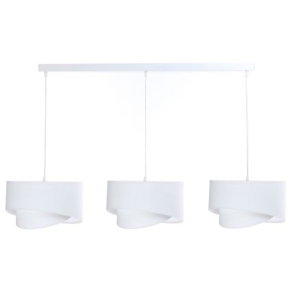 Chandelier on a string GALAXY 3xE27/60W/230V white