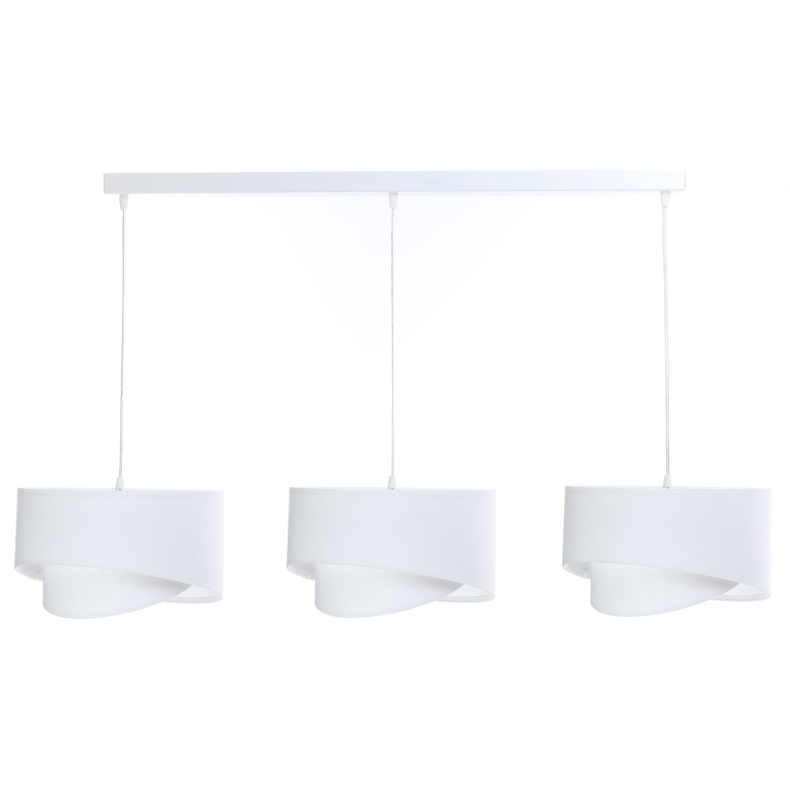 Chandelier on a string GALAXY 3xE27/60W/230V white