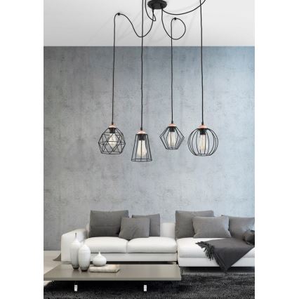 Chandelier on a string GALAXY 4xE27/60W/230V spider