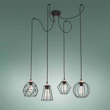 Chandelier on a string GALAXY 4xE27/60W/230V spider