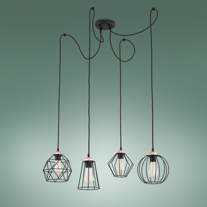 Chandelier on a string GALAXY 4xE27/60W/230V spider
