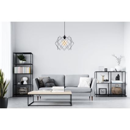 Chandelier on a string GALL 1xE27/60W/230V black