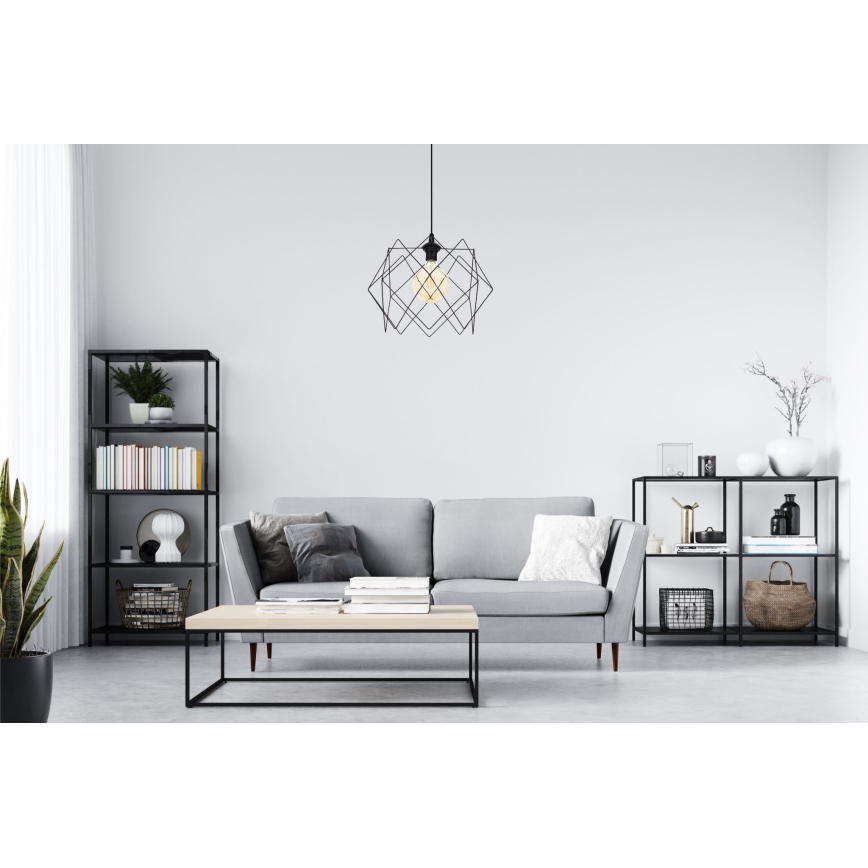 Chandelier on a string GALL 1xE27/60W/230V black