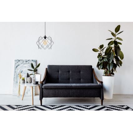 Chandelier on a string GALL 1xE27/60W/230V black