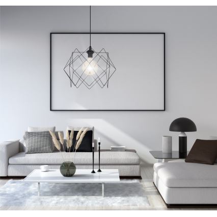 Chandelier on a string GALL 1xE27/60W/230V black