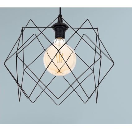 Chandelier on a string GALL 1xE27/60W/230V black