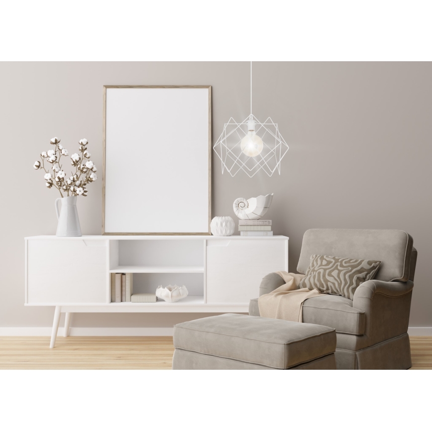 Chandelier on a string GALL 1xE27/60W/230V white