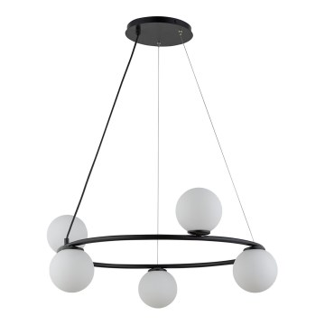 Chandelier on a string GAMA 5xG9/12W/230V black
