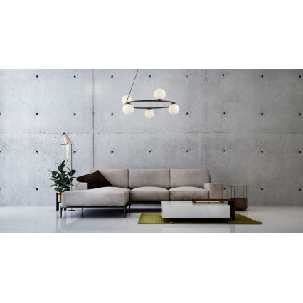 Chandelier on a string GAMA 5xG9/12W/230V black