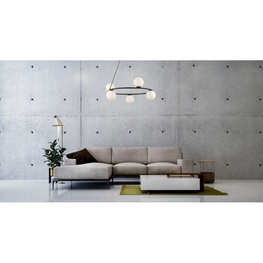 Chandelier on a string GAMA 5xG9/12W/230V black