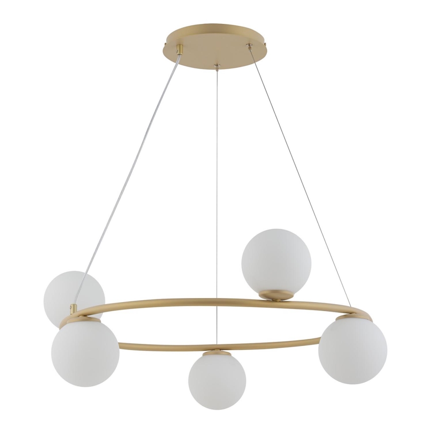 Chandelier on a string GAMA 5xG9/12W/230V gold