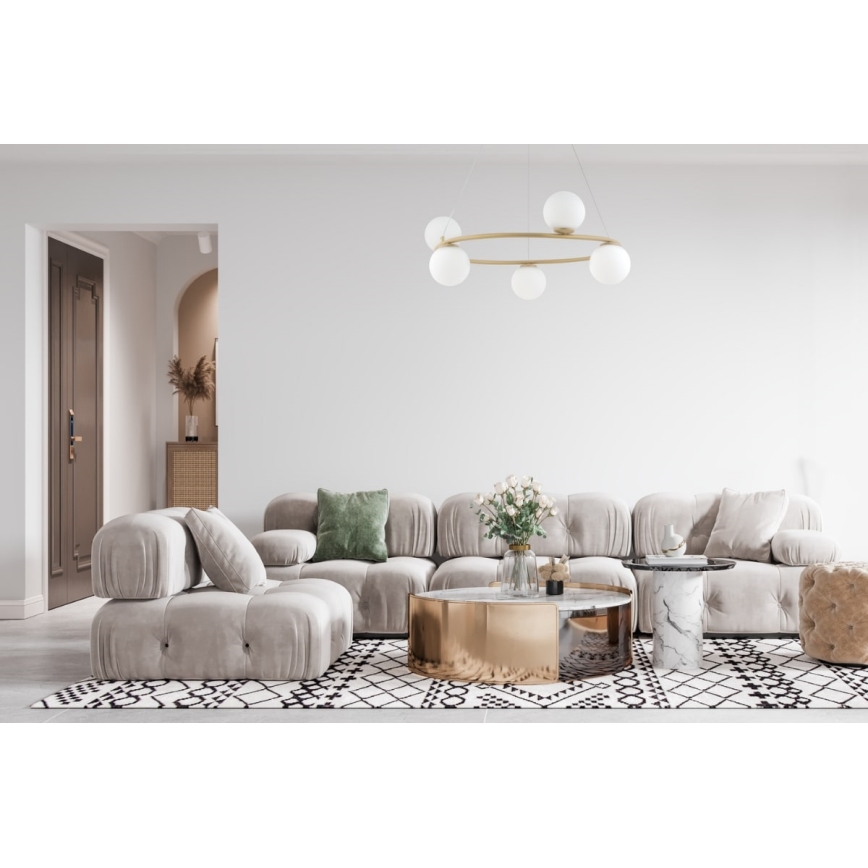 Chandelier on a string GAMA 5xG9/12W/230V gold