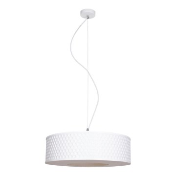 Chandelier on a string GARDA 1xE27/60W/230V d. 40 cm white
