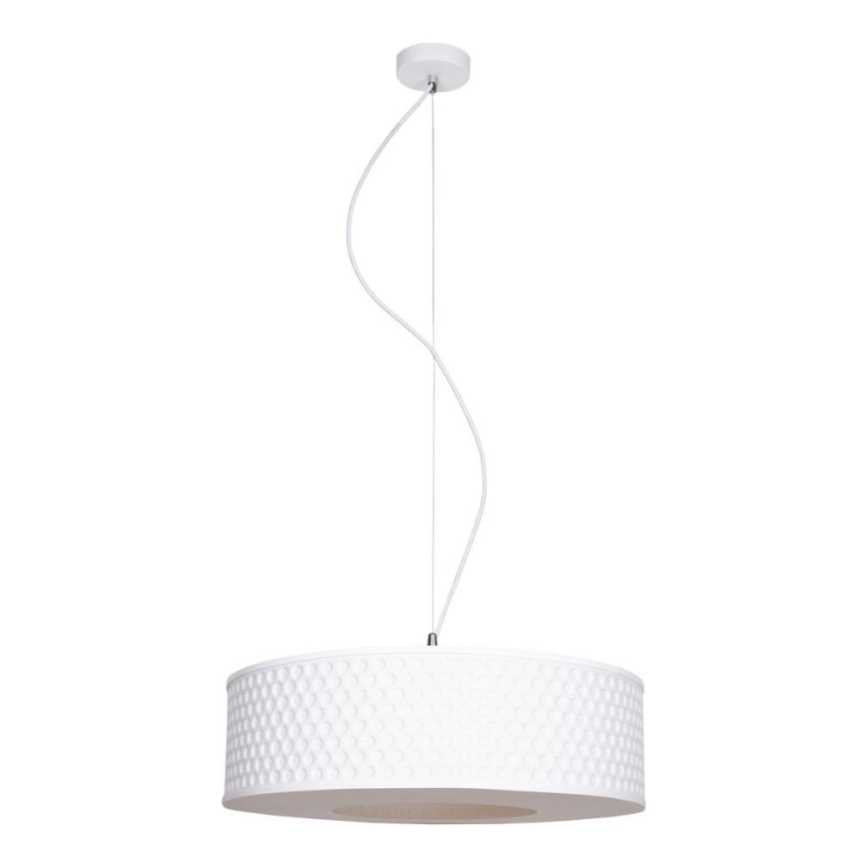 Chandelier on a string GARDA 1xE27/60W/230V d. 40 cm white