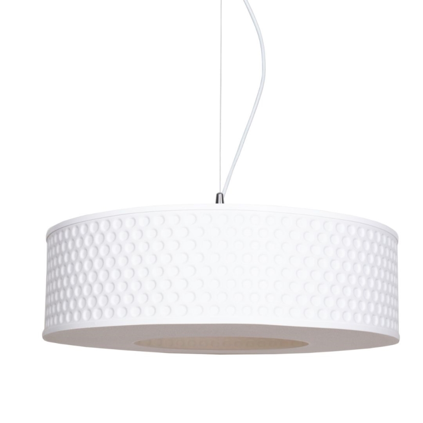 Chandelier on a string GARDA 1xE27/60W/230V d. 40 cm white