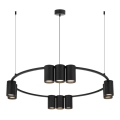 Chandelier on a string GENESIS 10xGU10/8W/230V black