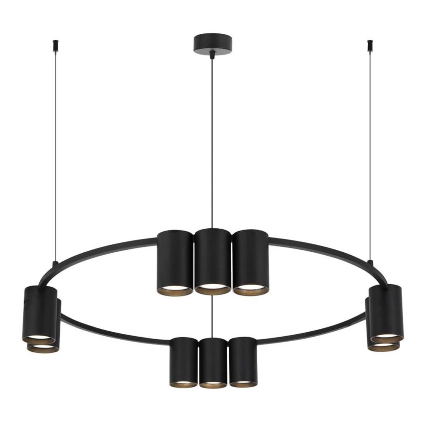 Chandelier on a string GENESIS 10xGU10/8W/230V black