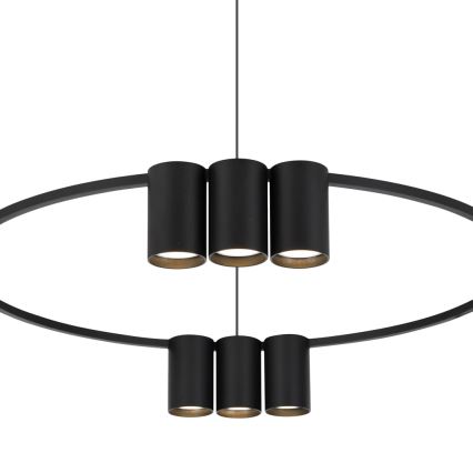 Chandelier on a string GENESIS 10xGU10/8W/230V black