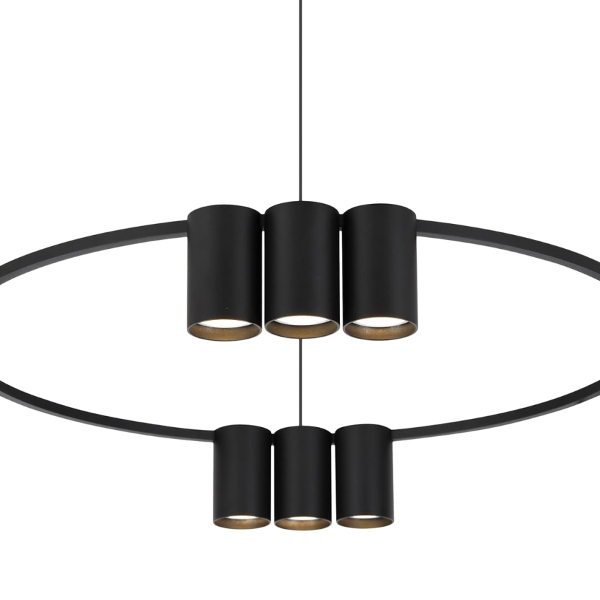 Chandelier on a string GENESIS 10xGU10/8W/230V black