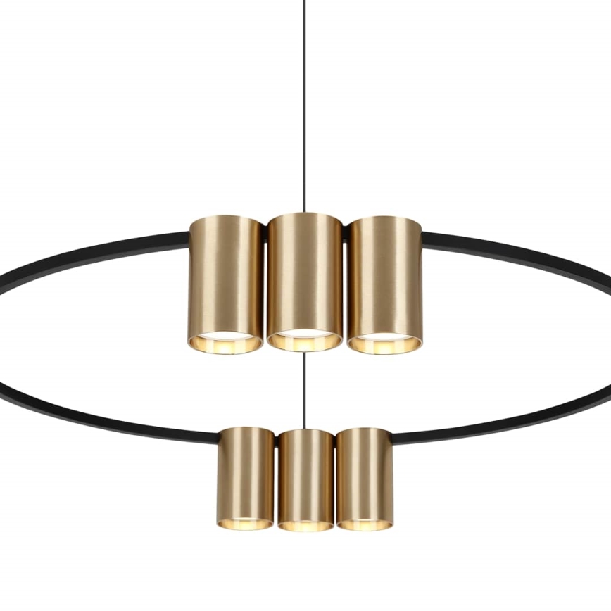Chandelier on a string GENESIS 10xGU10/8W/230V gold