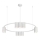 Chandelier on a string GENESIS 10xGU10/8W/230V white