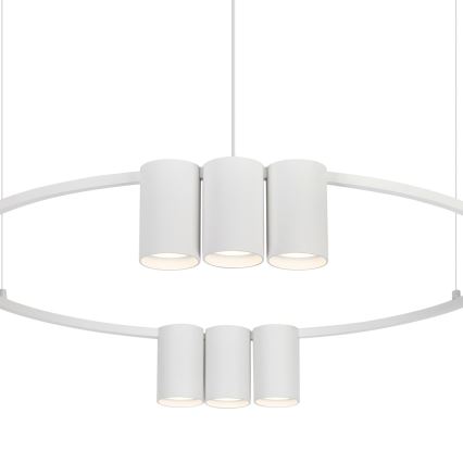 Chandelier on a string GENESIS 10xGU10/8W/230V white