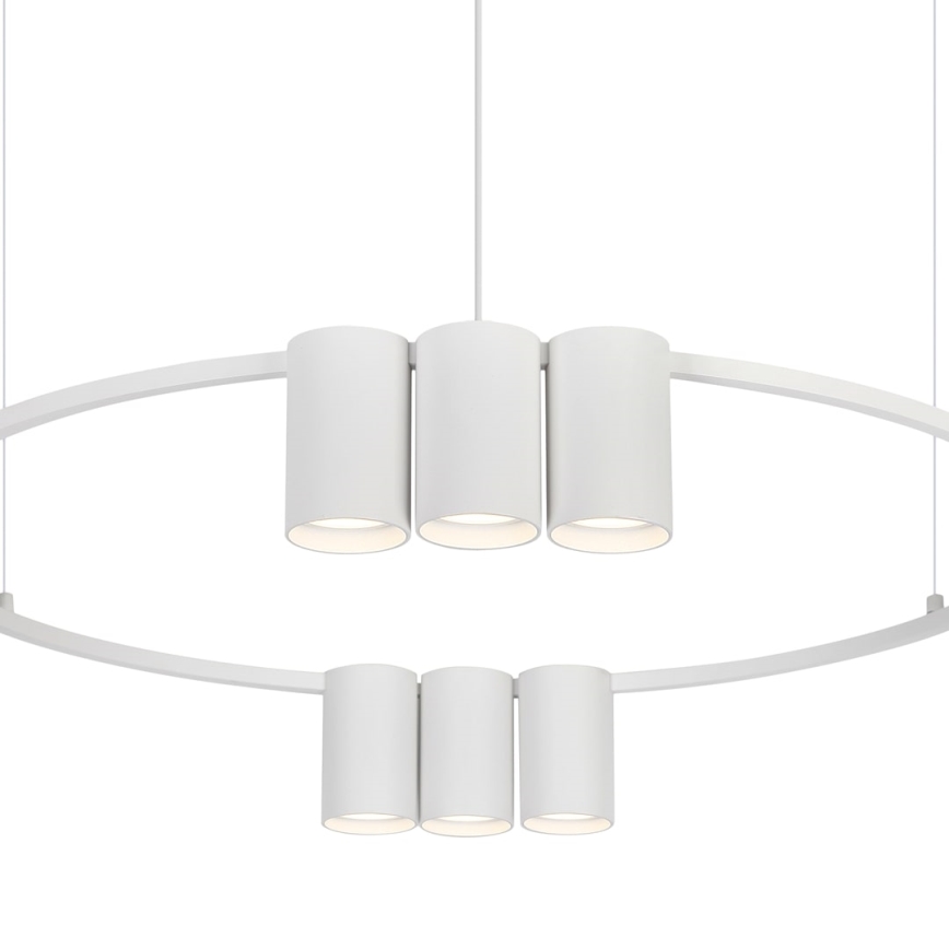 Chandelier on a string GENESIS 10xGU10/8W/230V white