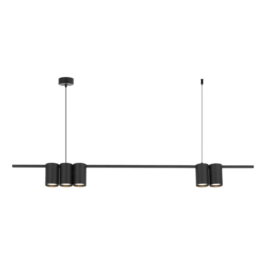 Chandelier on a string GENESIS 5xGU10/8W/230V black