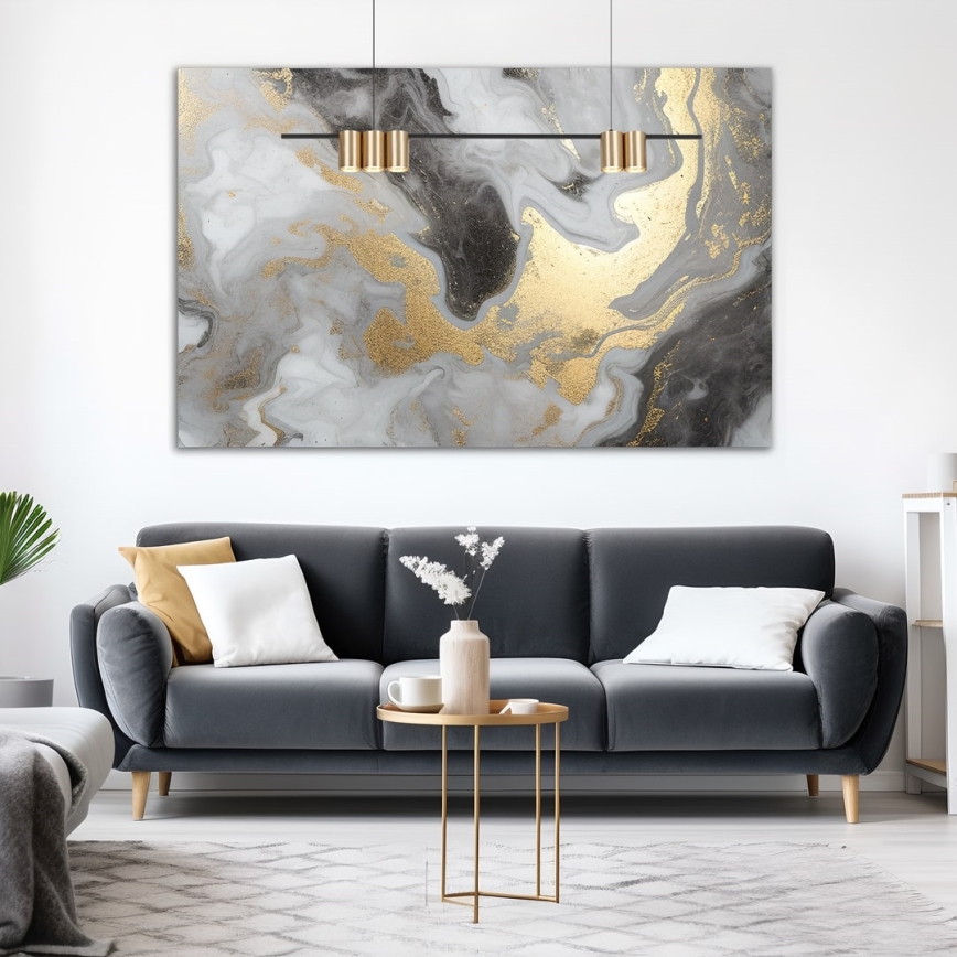 Chandelier on a string GENESIS 5xGU10/8W/230V gold