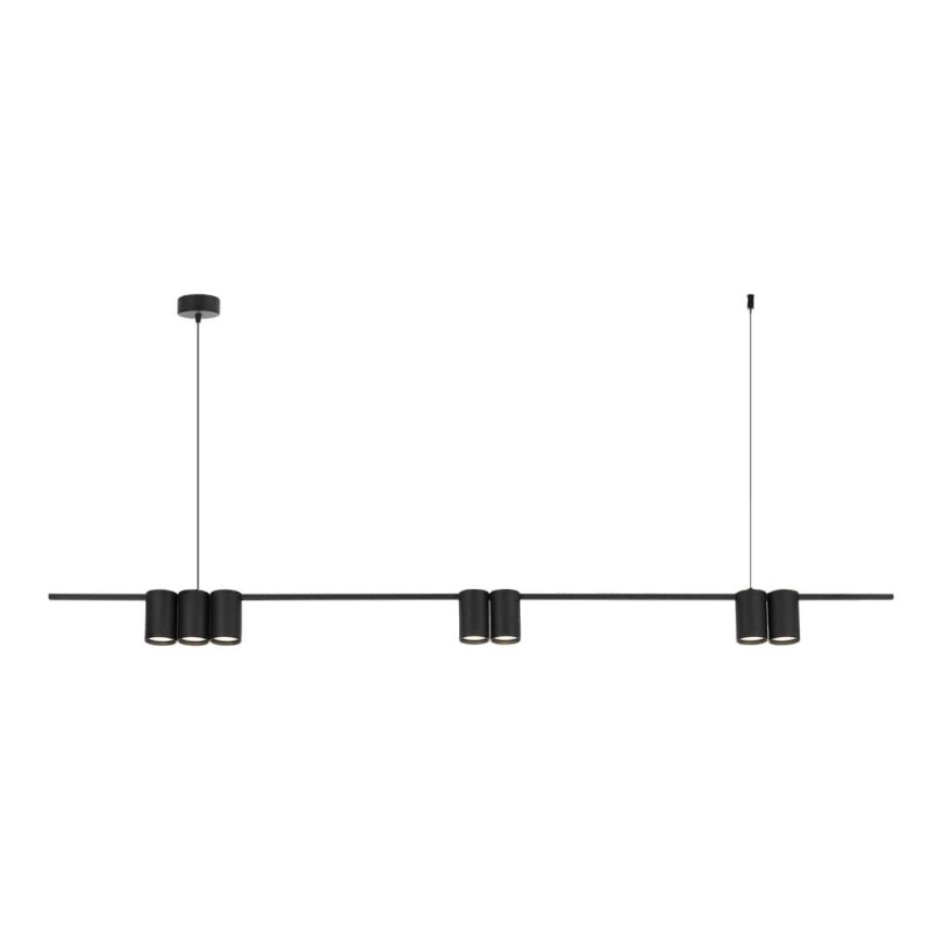 Chandelier on a string GENESIS 7xGU10/8W/230V black