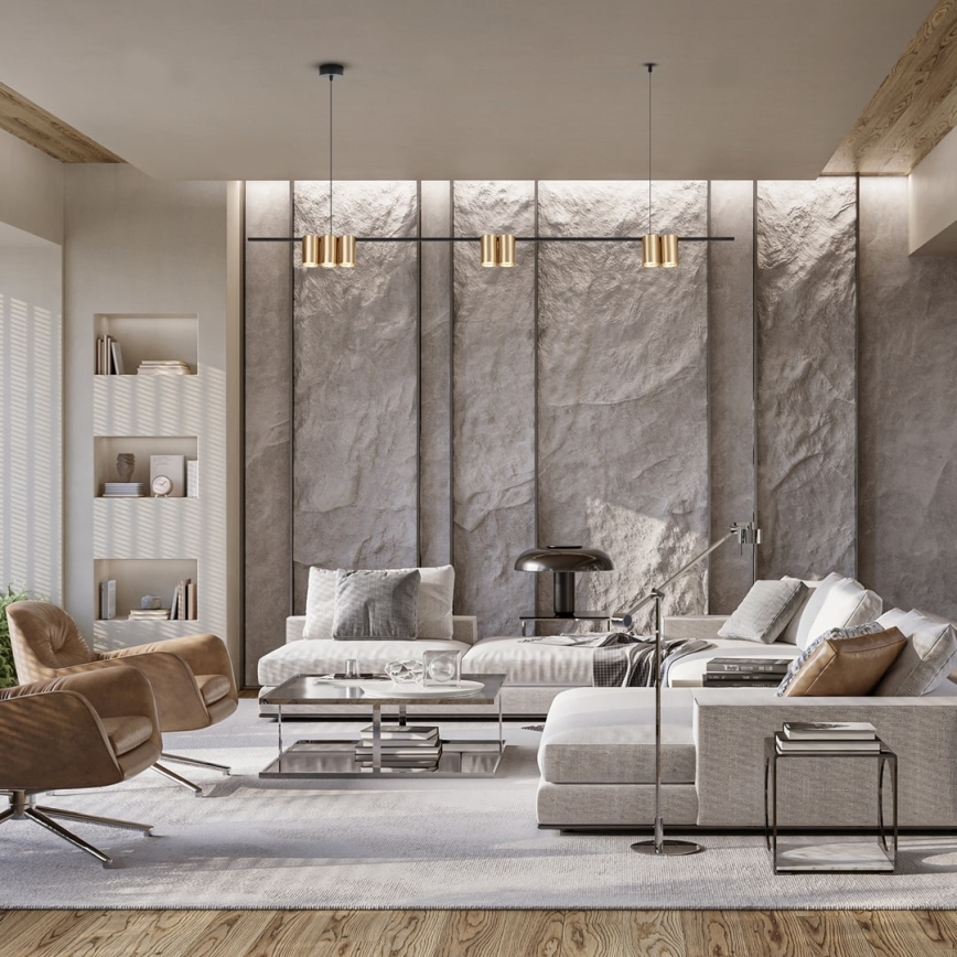 Chandelier on a string GENESIS 7xGU10/8W/230V gold
