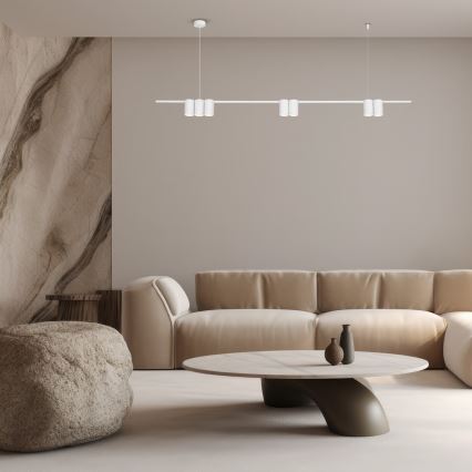Chandelier on a string GENESIS 7xGU10/8W/230V white