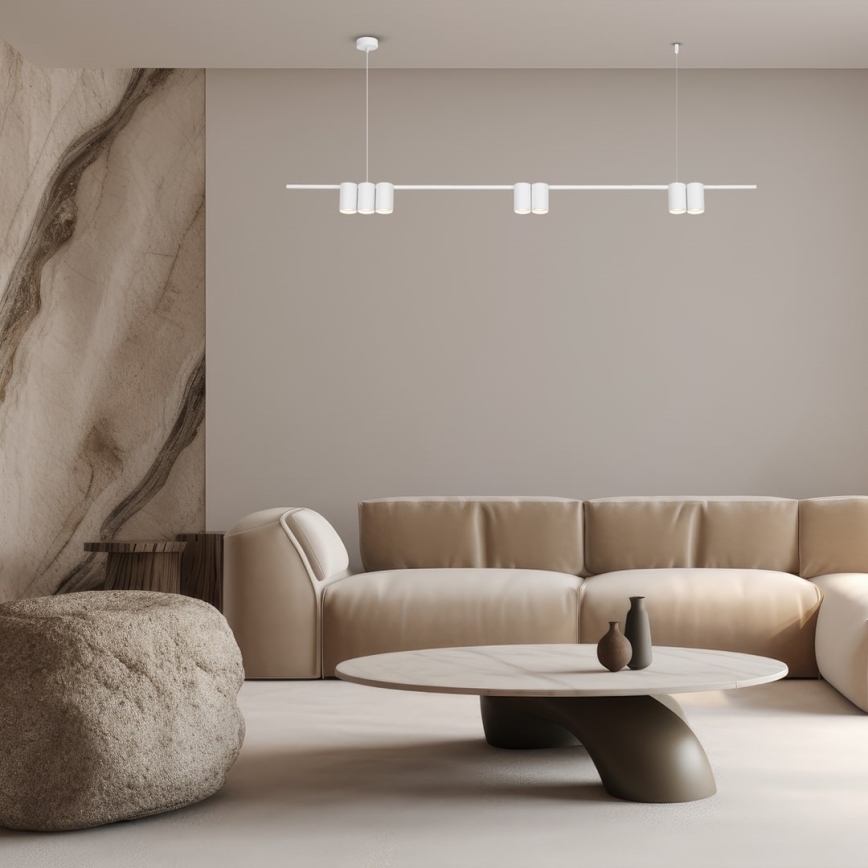 Chandelier on a string GENESIS 7xGU10/8W/230V white
