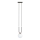 Chandelier on a string GLAM 1xE14/10W/230V black