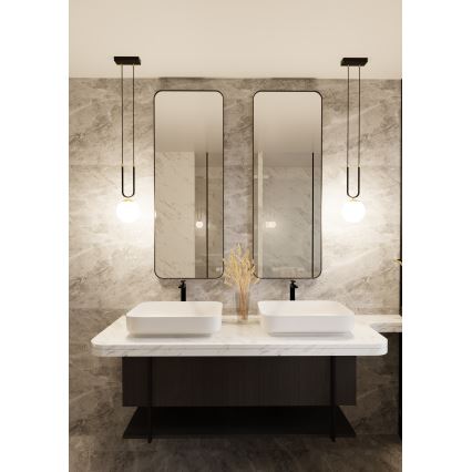 Chandelier on a string GLAM 1xE14/10W/230V black